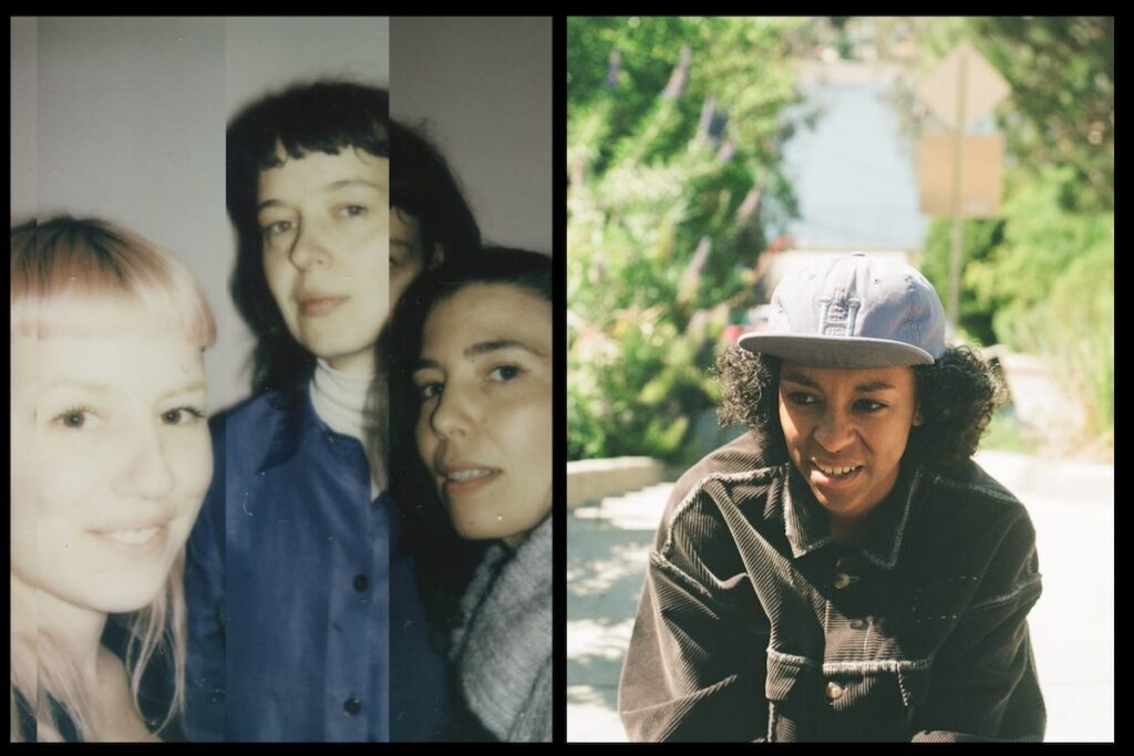 Tessa Douwstra (LUWTEN) (center) with Kenza Koutchoukali and Marlou Breuls & Nana Adjoa -- Photos courtesy of artist and Dané Vonk