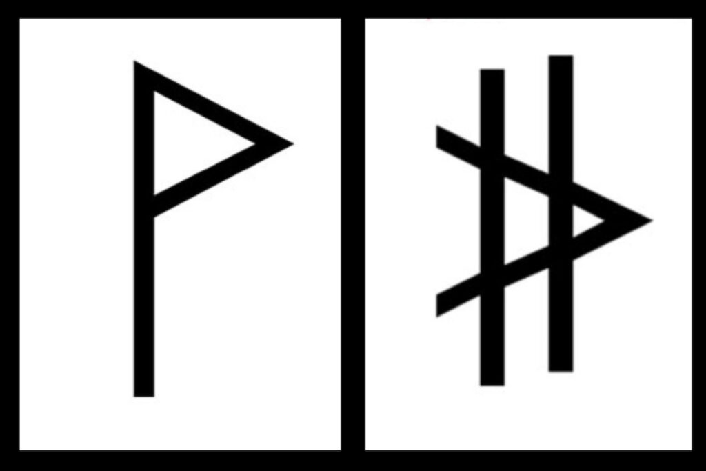 Example of koron (left) and sori (right) symbol in the Dastgāh modal system