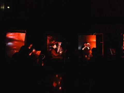 Apparat brass quartet performs Bergrún Snæbjörnsdóttir’s 