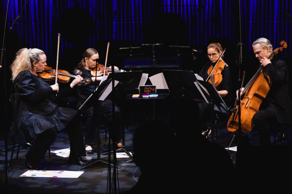 Siggi String Quartet performs at Dark Music Days 2026 -- Photo by Sunna Ben