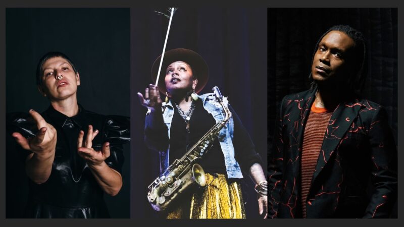 The Industry LAB residents -- Carmina Escobar, Matana Roberts, and Guillermo E. Brown