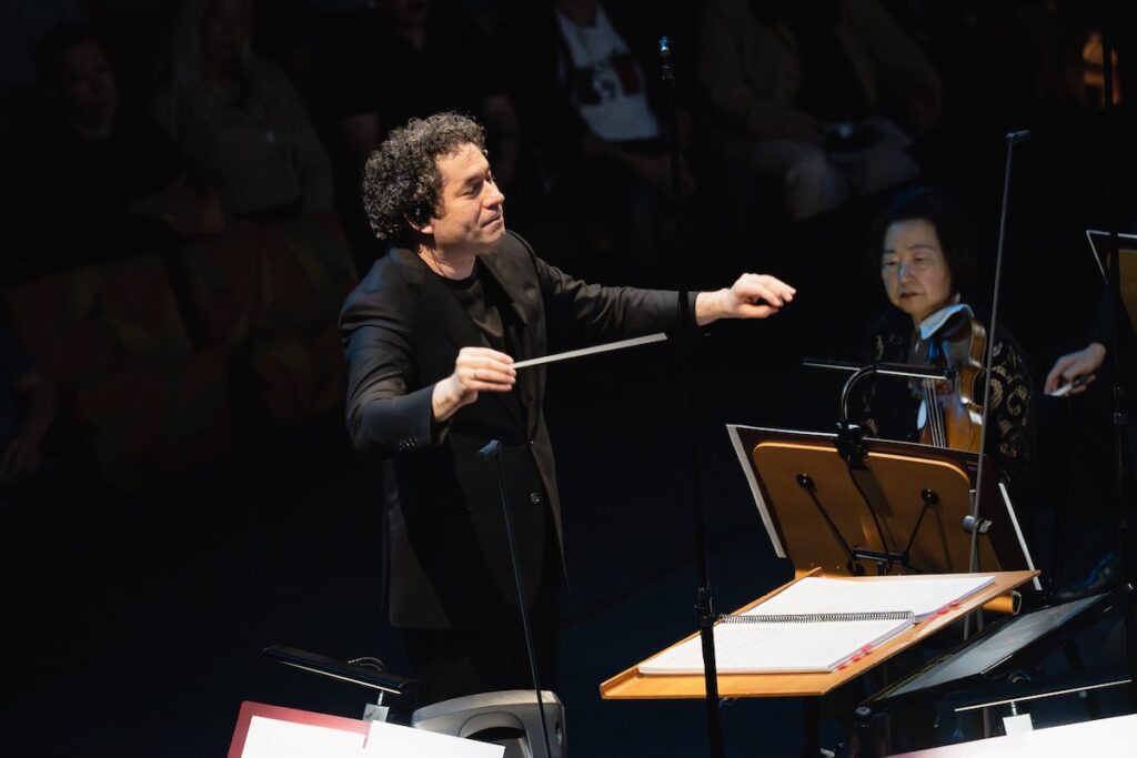 Gustavo Dudamel and The Los Angeles Philharmonic -- Photo by Farah Sosa at the Walt Disney Concert Hall, provided courtesy of the Los Angeles Philharmonic Association