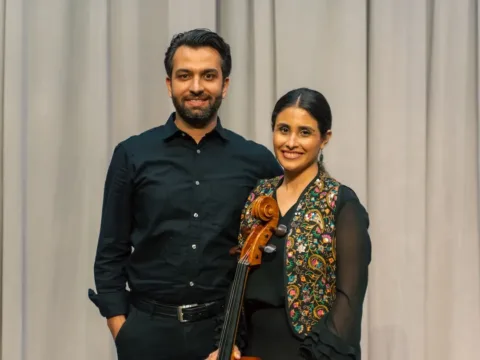 Hamed Erfani and Yasaman Seif -- Photo by Cruz Pulido