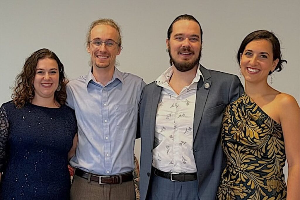 TellTale Opera Theatre Team (L-R: Meg Huskin, Michael Mills, Ben Ross, Elisheva Pront) -- Courtesy of artists