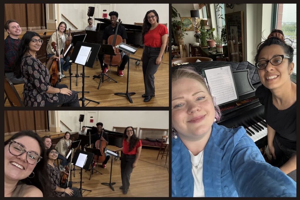 "Matriarch" and "Yellfire" Workshopping with PROTESTRA and Michelle Rofrano -- Courtesy of artists