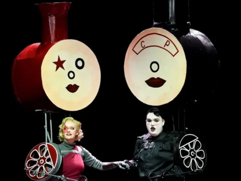 Charlotte Kennedy and Archie Inns as Ramona and Ermon in 