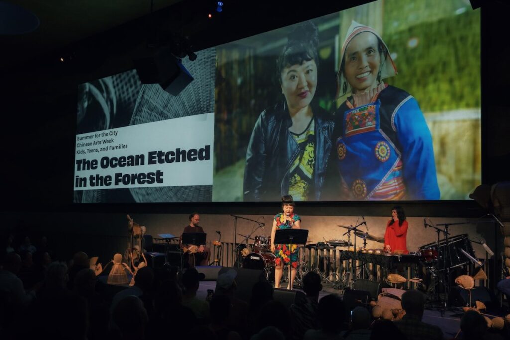 Du Yun performs "The Ocean Etched in the Forest" -- Photo by Lawrence Sumulong © Lincoln Center