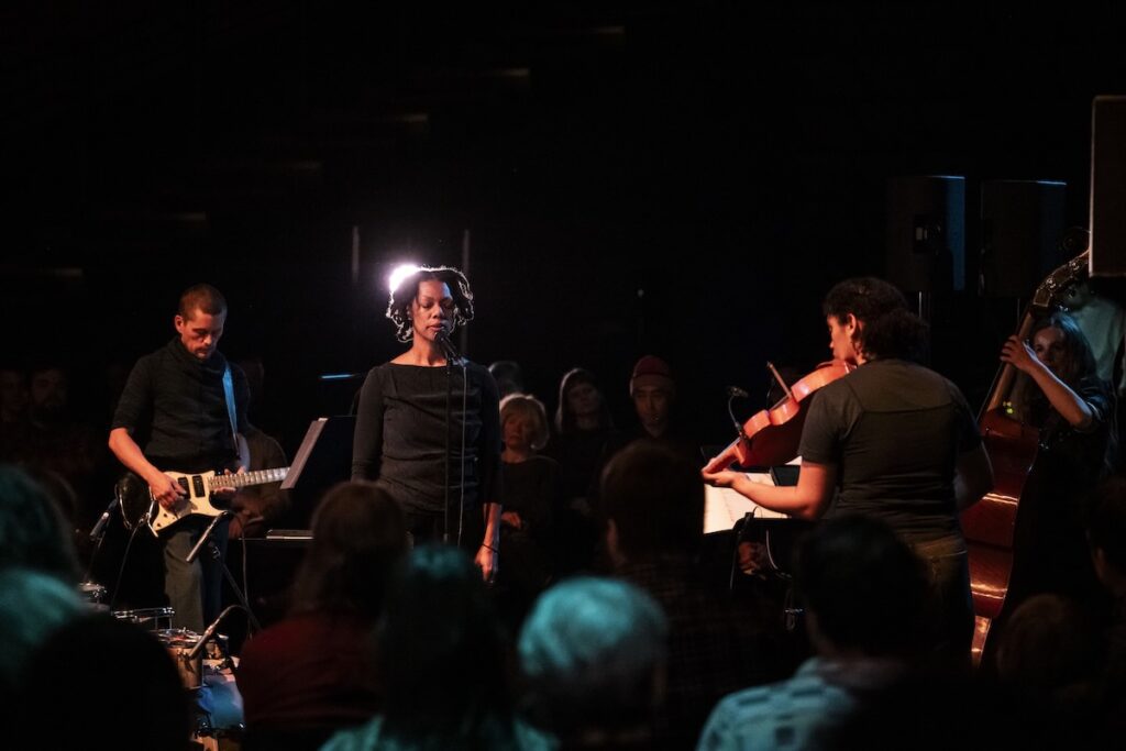 Camille Norment at Borealis 2026 -- Photo by Thor Brødreskift