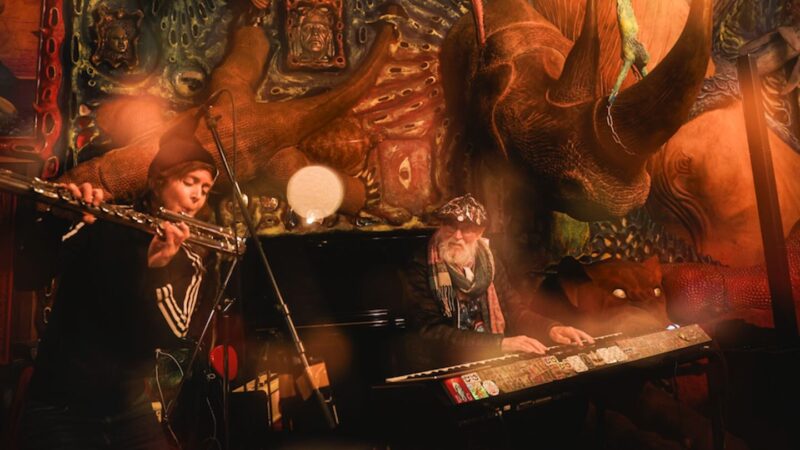 Claire Chase and Terry Riley -- Courtesy of artist