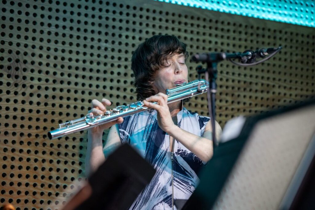 Claire Chase -- Photo by Walter Wlodarczyk