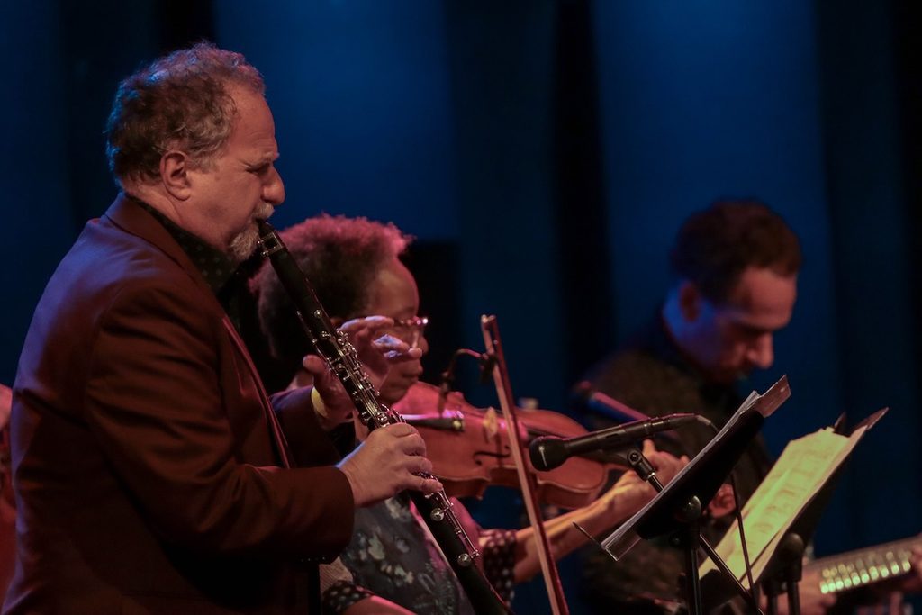 David Krakauer, Diane Monroe, and David Gilmore in a live 2024 performance of "Generate Music" -- Photo by Gregory Rogers