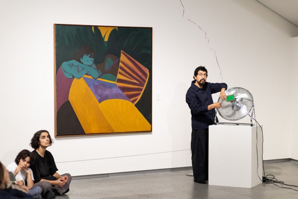 Ícaro Zorbar performs "And they call it present" -- Photo by Nabeeh Samaan