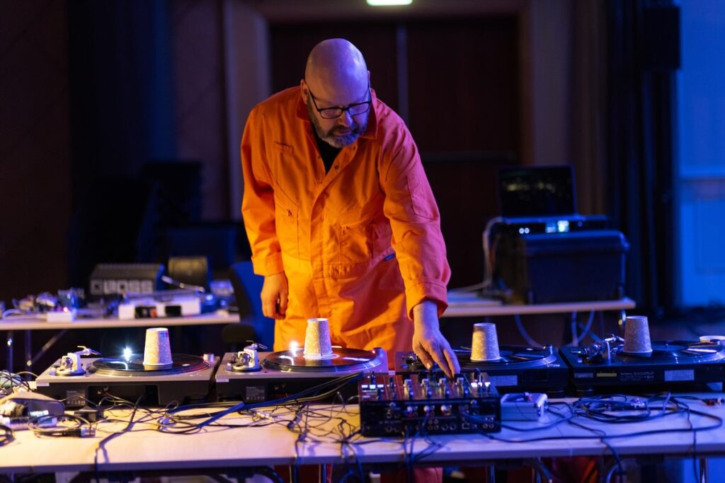 Lasse Marhaug performs "Trash This Temple" -- Photo by Nabeeh Samaan
