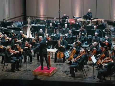 Rossen Milanov and the Columbus Symphony Orchestra -- Photo by Randall Schlieber