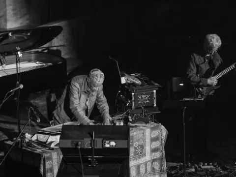 LARAAJI and Michael Brook perform at MEZAME festival -- Photo by David Iskra