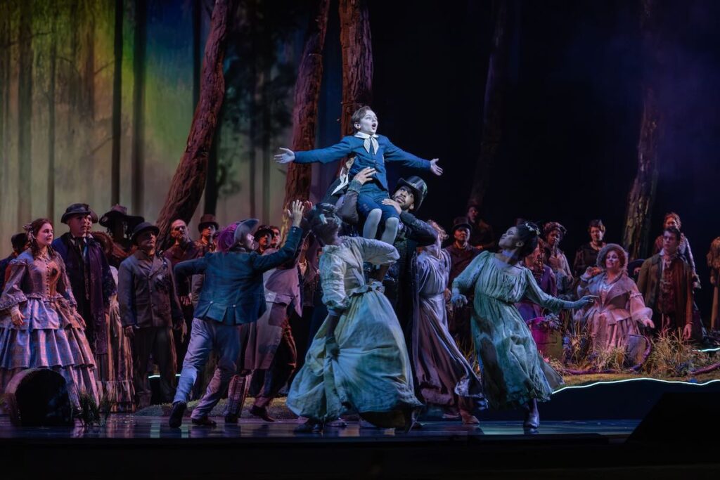 Everett Sobers as Willie Lincoln in Missy Mazzoli and Royce Vavrek's "Lincoln in the Bardo." -- Photo by Karen Almond / Met Opera