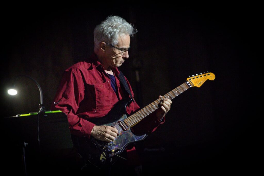 Michael Brook performs at MEZAME festival -- Photo by David Iskra